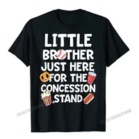 Camisas Little Brother Baseball Shirt Here For The Concession Stand Men Casual Summer Tops Tees Brand New Cotton Man T Shirts
