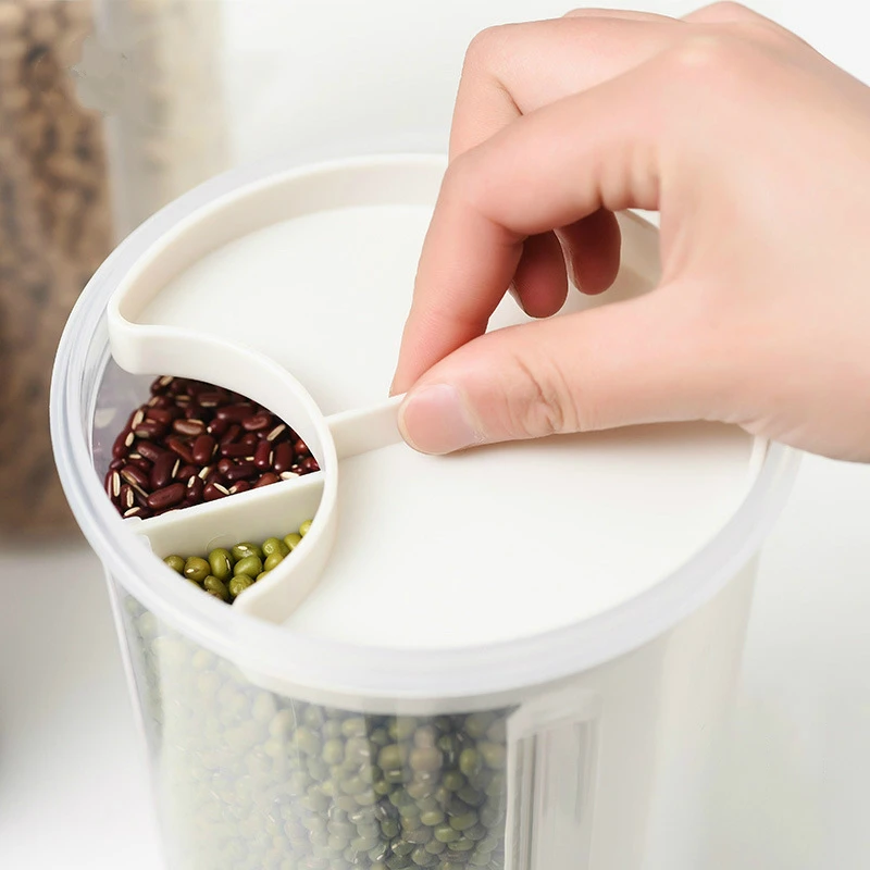 Герметичные банки Пластиковые Латексные зернистые прозрачные пищевые коробки