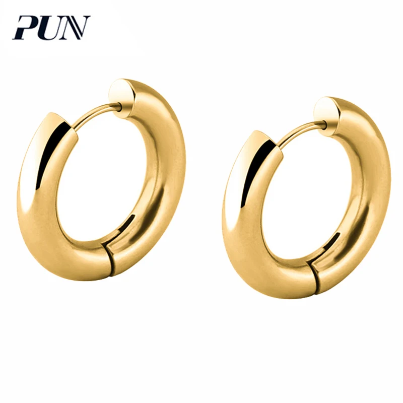 В стиле панк из нержавеющей стали серьги 2020 модные плотные для женщин кольца