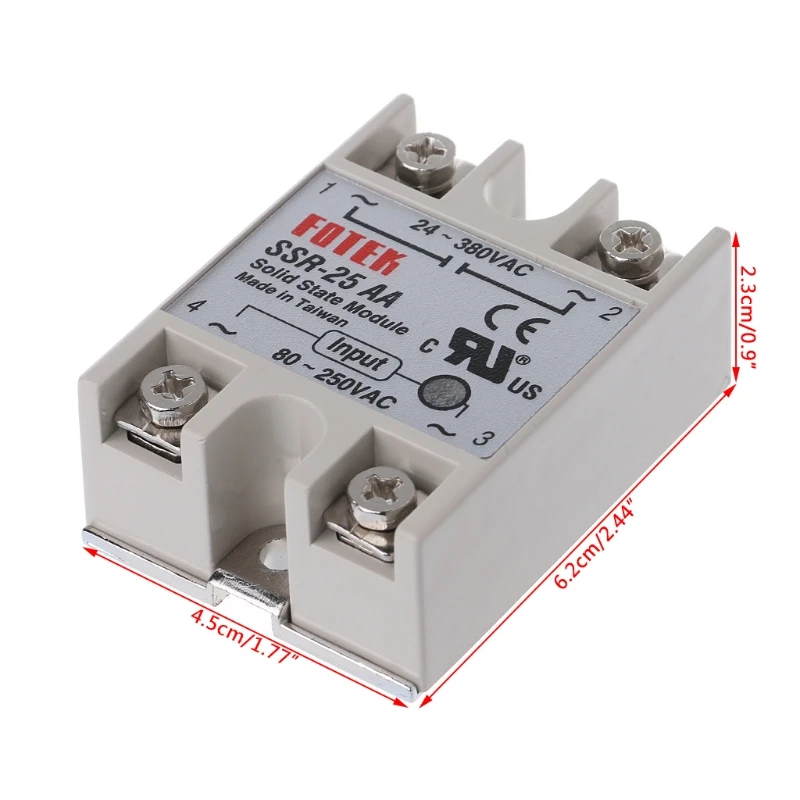 Твердотельный релейный модуль SSR 25 AA 25A 250V 80 AC вход 24 380V выход оптовая продажа|Реле|