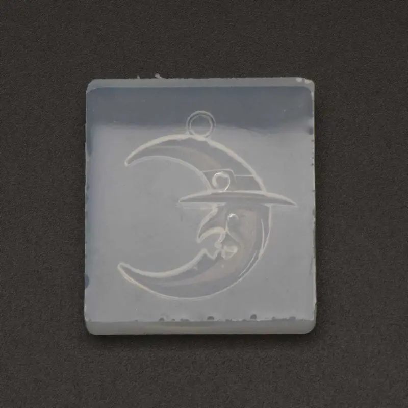

Silicone Pendant Mold,Epoxy Resin Molds Cute Cartoon Moon Mold for Jewelry Making