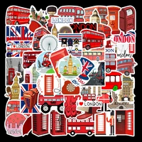 1050pcs england landmark british london red bus stickers laptop luggage phone skateboard cars aesthetic graffiti stickers decal