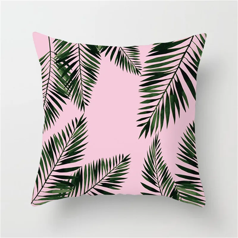 Fuwatacchi тропические фотообои с зелеными листьями декоративные подушки для