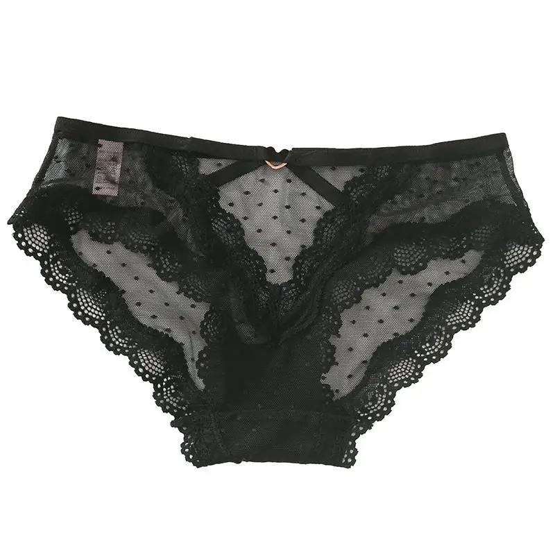 Трусы женские кружевные в горошек бесшовные с цветочным принтом | Женская одежда