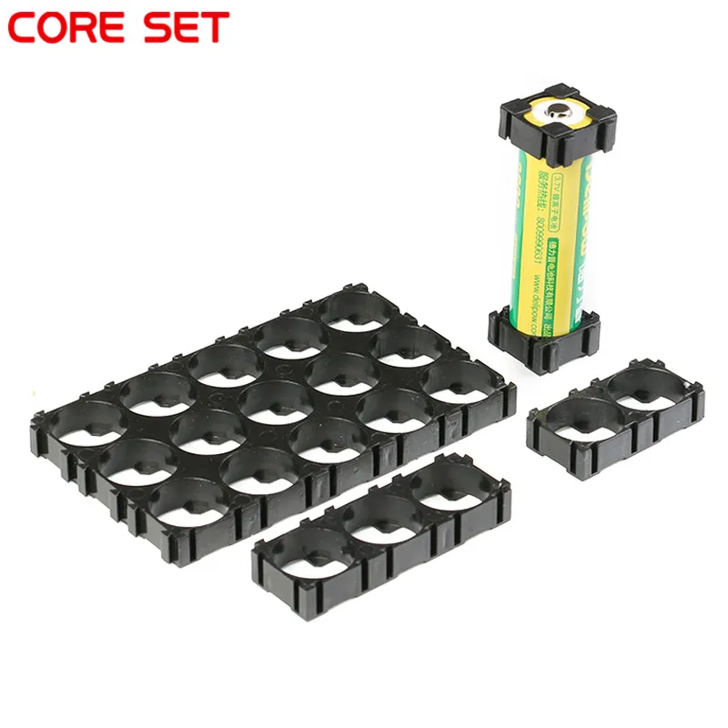 

Top Deals 20 Pcs 18650 Lithium Cell Cylindrical Battery Case Holder Bracket 1p for DIY Battery Pack