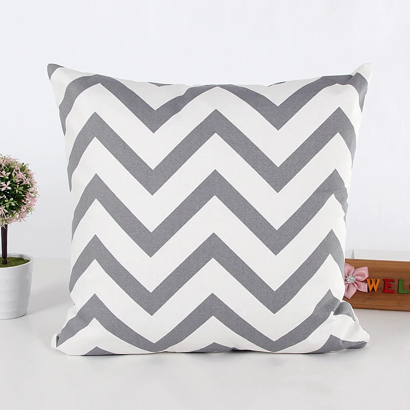 Новый дизайн сплошной холщовый волнистый узор модная простая наволочка красный