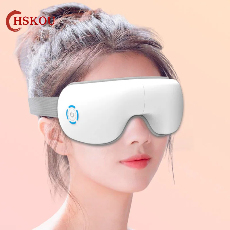 

HSKOU Eye Massager 4D Smart Airbag Vibration Eye Health Care Device Heating Bluetooth Music Relieve Fatigue And Dark Circles