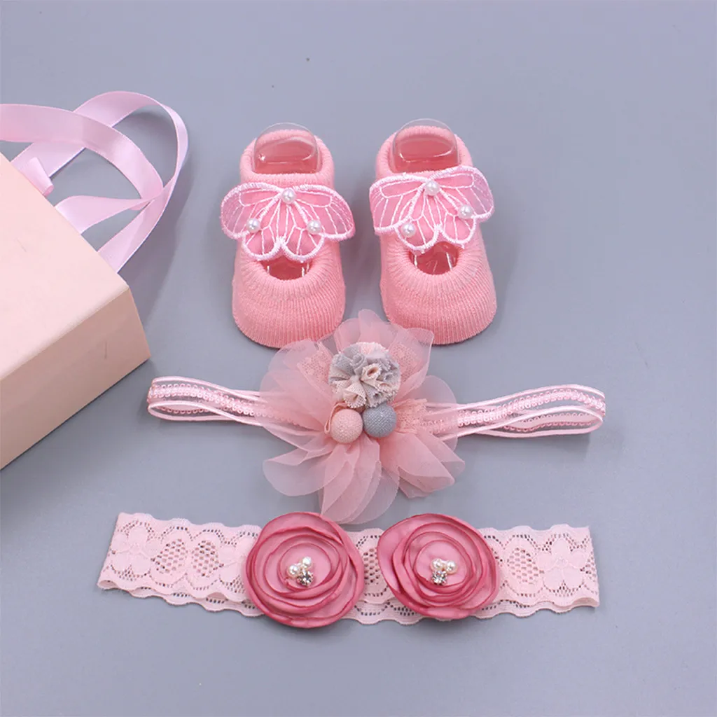 Новая модная детская лента для волос противоскользящая обувь девочек