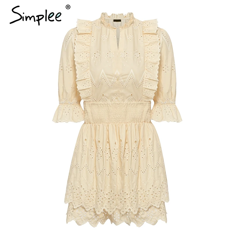 Женское однотонное платье-двойка Simplee женское вечернее платье с ажурными юбками