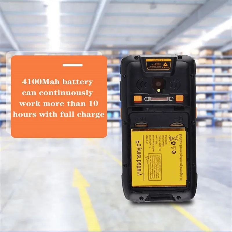 PDA barcode scanner 40L Industrial Handheld Terminal NFC USB OTG code reader 1D 2D 125K mobile 4F wifi portable bar code scanner