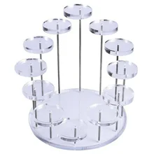 Round Display Stand Ring Props Cosmetic Lipstick Stand Plexiglass Acrylic Jewelry Display Props