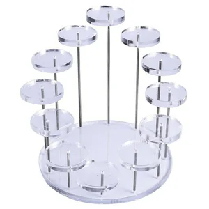 round display stand ring props cosmetic lipstick stand plexiglass acrylic jewelry display props free global shipping