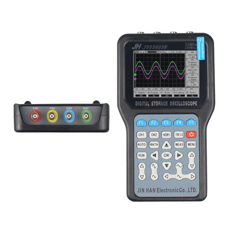 

Digital Storage Oscilloscope 2 Channels portable oscilloscope JDS3022E 50MHz Handheld 4 in1 Oscilloscope 250MSa/S