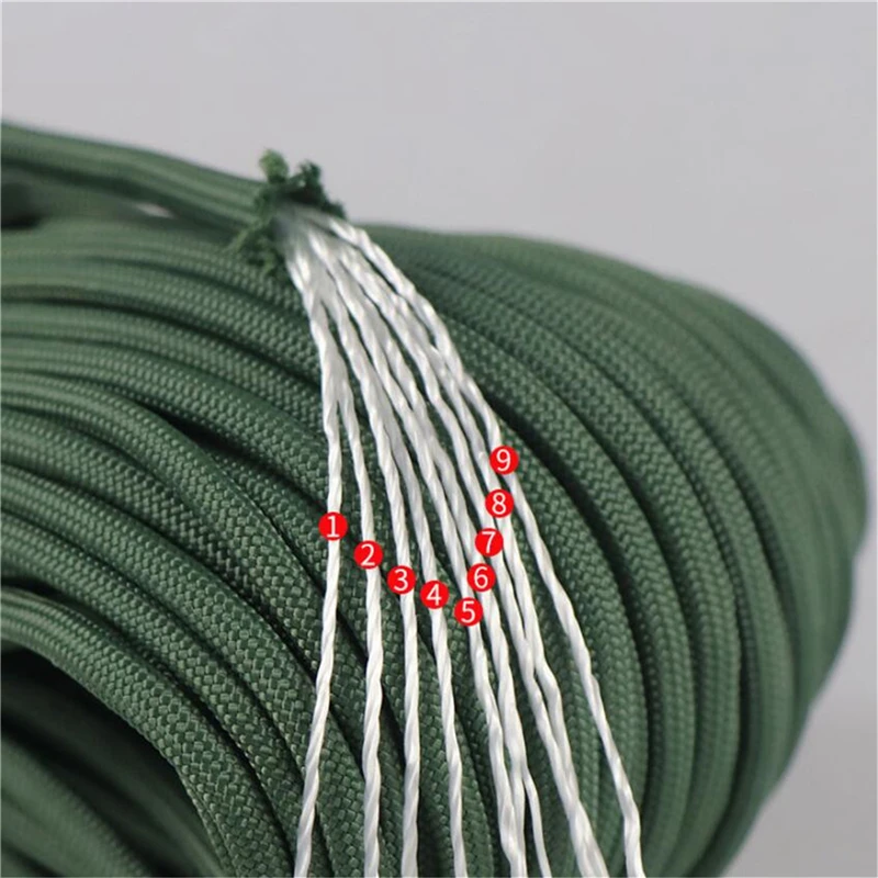 

Dia 4mm Climbing Rescue Rope Umbrella Rope For Survival Parachute Cord Lanyard Camping Climbing Camping Rope Hiking Clothesline