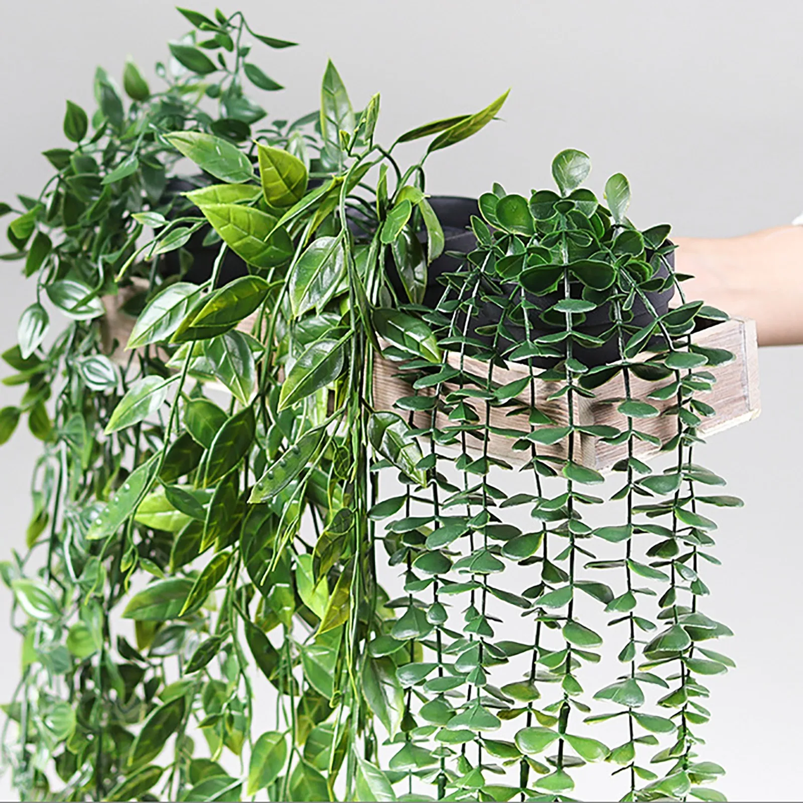 Искусственное Горшечное растение комнатное уличное подвесное с цветочным