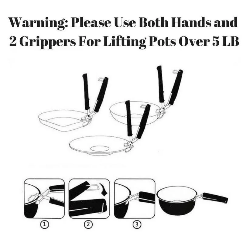 Anti-scalding Dish Clamp Bowl Holder Clip Hot Handle Kitchen Gripper Pot Silicone Retriever Tool Plate Pan T L4O5 | Дом и сад