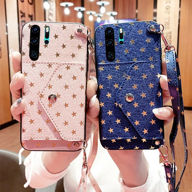 For xiaomi redmi 9T 9A 9C note 10S 9s 9 8 7 8T K20 30 mi 10 10T lite pro poco X3 NFC M3 case cover wallet card strap | Мобильные