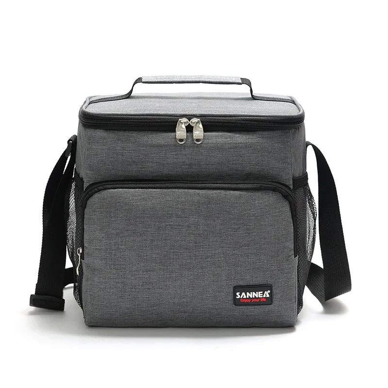 

Термосумка для пищевых продуктов, водонепроницаемая пляжная сумка Оксфорд, 12 л, холодильник с изоляцией для кемпинга