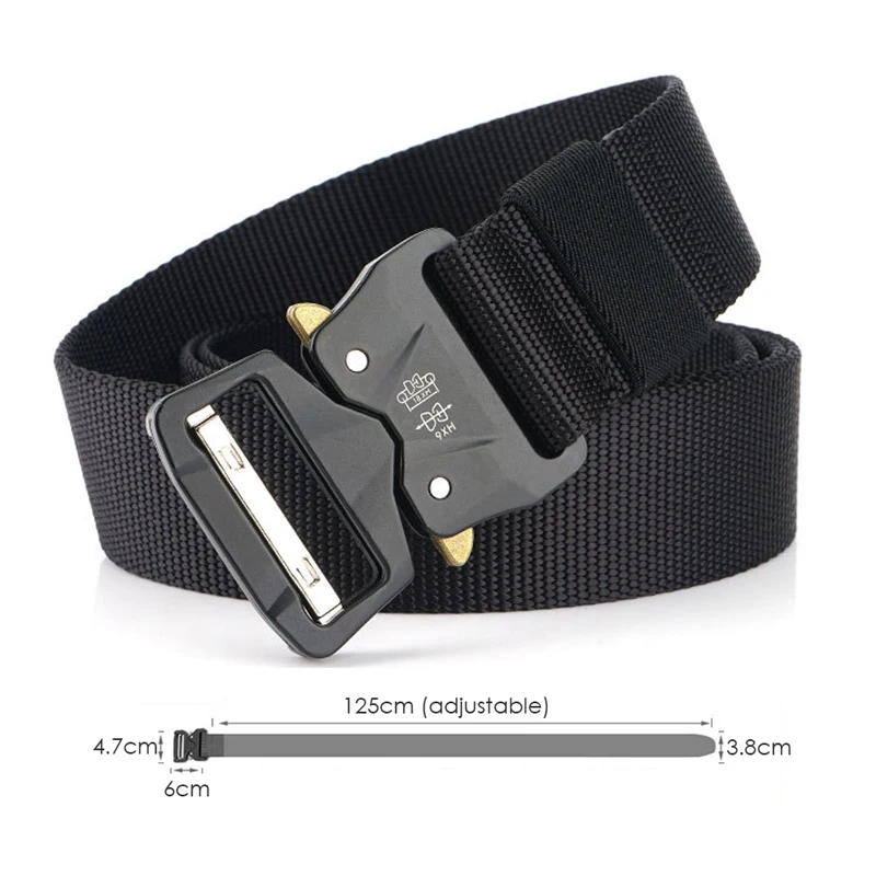 Ремень HSSEE мужской тактический мягкий пояс из натурального нейлона с