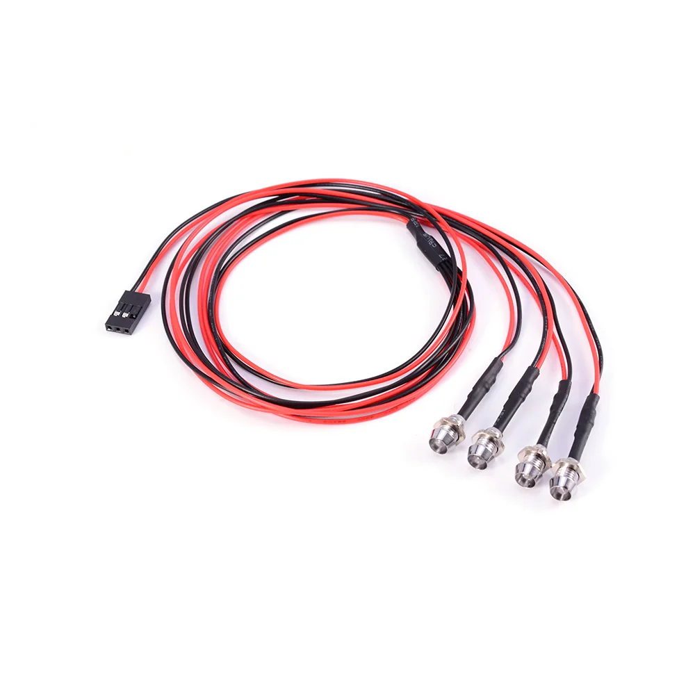 RC модель дрейфа автомобиля 2 шт 5 мм красный и белые фары светодиодные головного