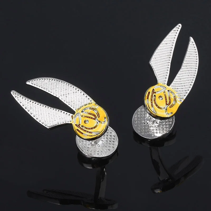 SG 5 Style Movie Potter Cufflinks Time Turner Sorting Hat Golden Snitch HP Letter Tie Clips Avengers Superhero Jewelry