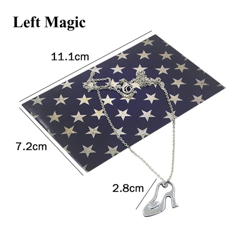 Collar m&aacute;gico para trucos de magia, zapatilla de cristal, accesorios m&aacute;gicos para escenario, ilusi&oacute;n de mago, juguetes de rompecabezas-3