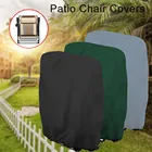 Водонепроницаемый чехол для мебели, тканевый чехол из ткани Оксфорд для складного стула, пылезащитный чехол от дождя для улицы, патио, стула, мебели