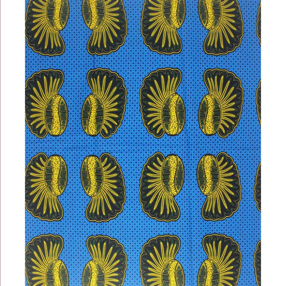 

6 Yards African Mitex Wax Print Ankara Fabrics Kitenge/Pagnes/Tissues Africain/ Lapa/Chitenge Y-556