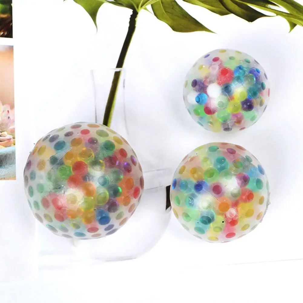 Bola de uva de cuentas de colores, juguete con agua a presi&oacute;n, pellizco de m&uacute;sica, cuentas de descompresi&oacute;n, No tenis, regalo divertido-4