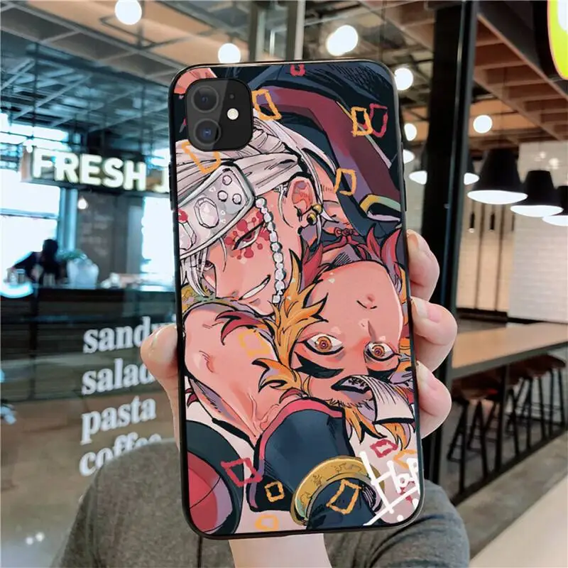 HUAGETOP Tengen Uzui Kimetsu no Yaiba Demon Slayer Soft Phone Case for iPhone 11 pro XS MAX 8 7 6 6S Plus X 5S SE 2020 XR case | Мобильные