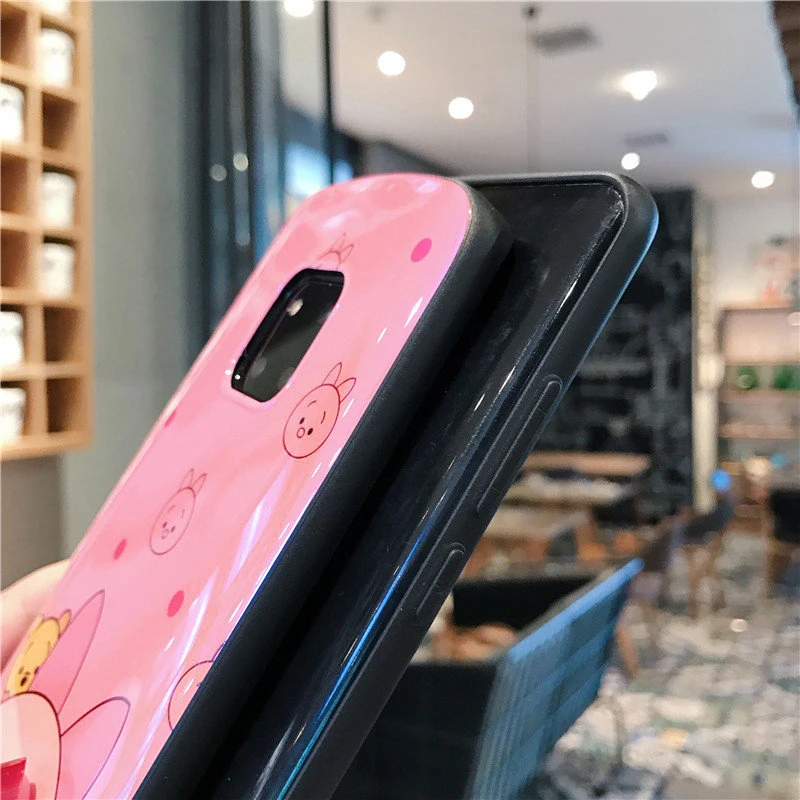 Голубой легкий чехол для huawei P30 P20 Mate20 Pro 20X мультфильм Медведь Мягкий ТПУ чехол для Honor 8X10 V20 Nova 3 3i 4 5Pro задняя крышка fundas