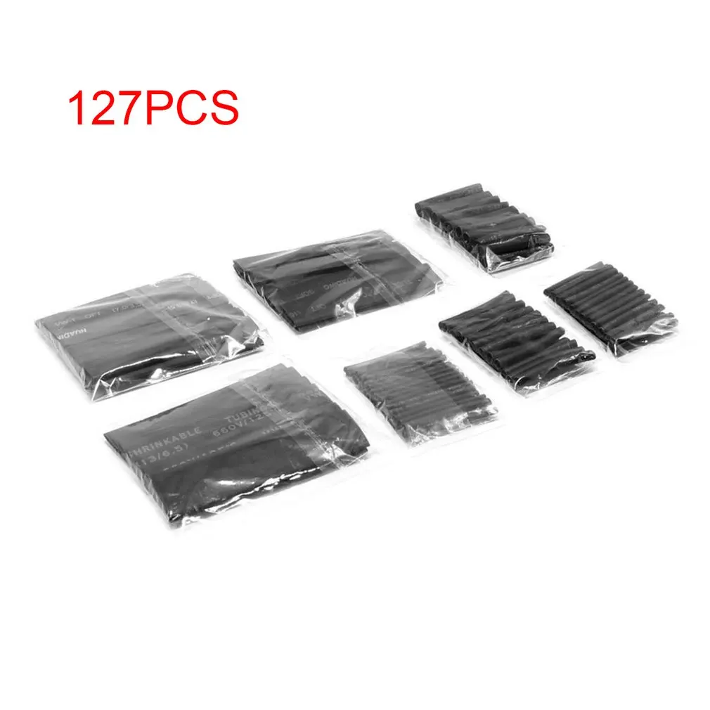 127 шт. термоусадочная трубка Изоляционная огнестойкая клемма электрик Бытовая
