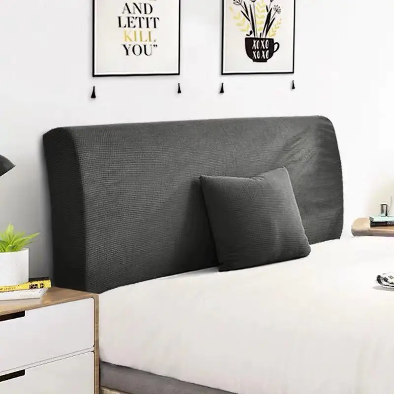 European Style Coffee Corn Velvet Elastic Cloth Dust-proof Bed Head Cover/Backrest Cover/ Fully enclosed Protective Cover | Дом и сад