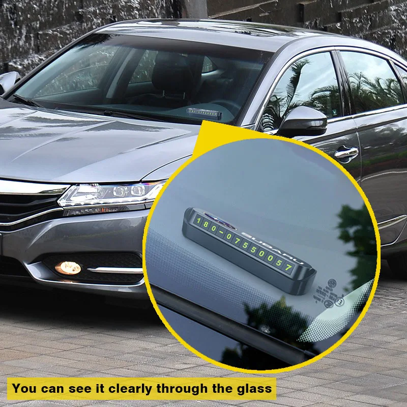 1 шт. Автомобильная Временная парковочная карта флип с номером телефона