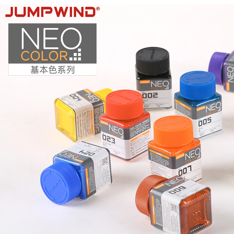 

18ml JUMPWIND Oil paint Colour Spray Nitro oil paint NEO01-19 Colors Gundam figure coloring Painting For Assembly Model