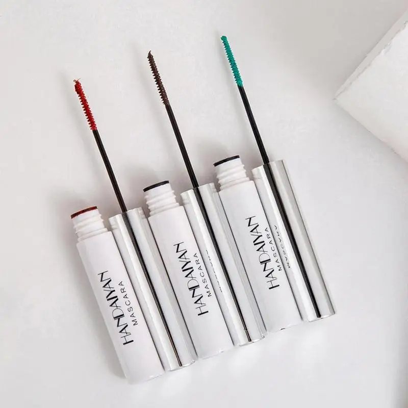 Цветная Водостойкая тушь для ресниц завивка удлинение макияж синие зеленые