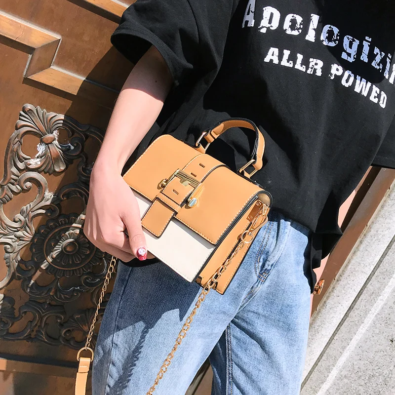 Маленькая женская сумка новинка 2019 мессенджер на одно плечо модная