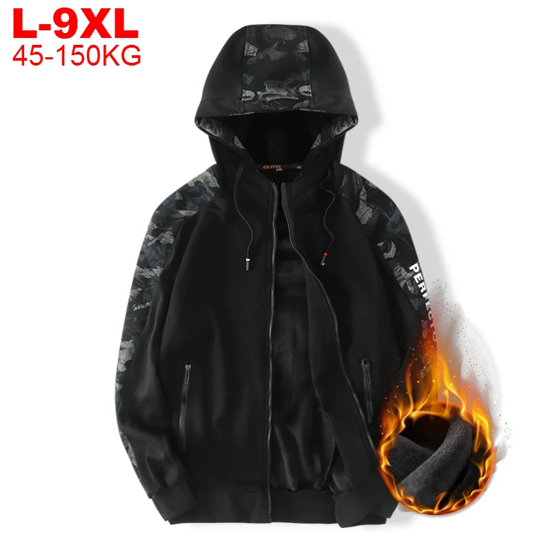 

Мужская камуфляжная куртка с капюшоном, размеры до 8xl