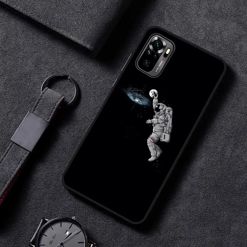 

Moon Astronaut Phone Case For Xiaomi redmi mi note 9 9a 8 8a 10 9 9s 8 8t 7 9t 10 pro max mobile bags
