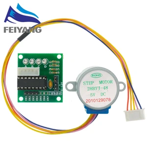 28BYJ-48-5V 4 фазный шаговый двигатель + Драйвер платы ULN2003 шаговый двигатель + ULN2003 драйвер платы DaiDian