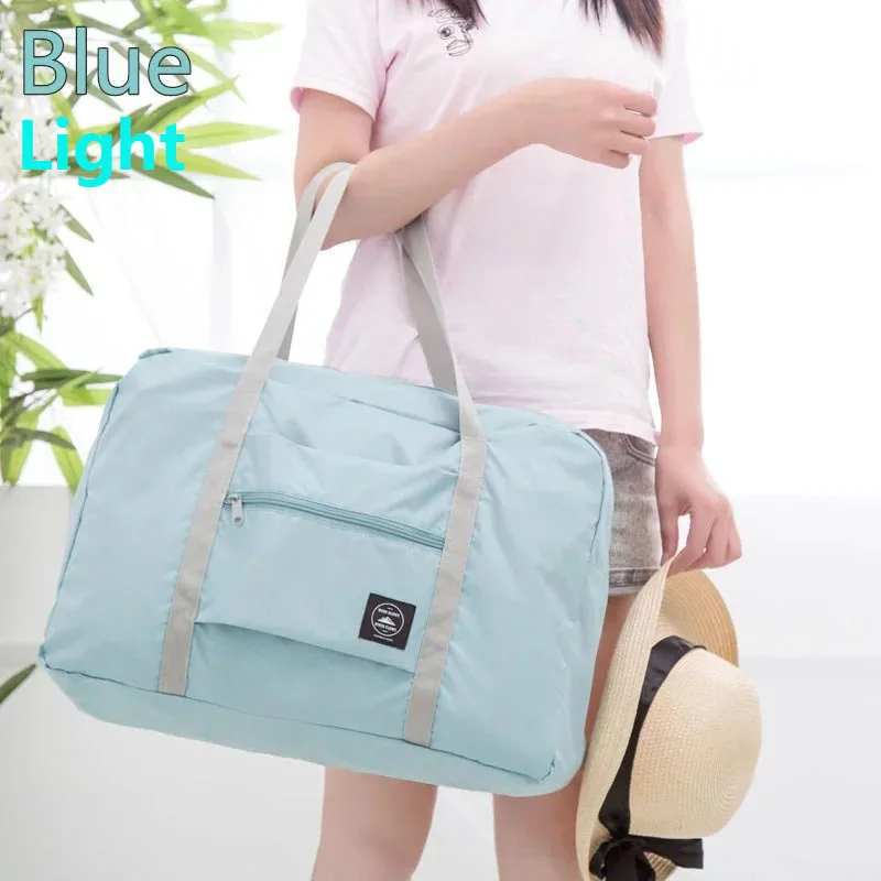 

1pcs Large Folding Waterproof Luggage Storage Bags 6 Color Suitcase Travel Pouch Handbag Shoulder Bag Organizer tote Bag