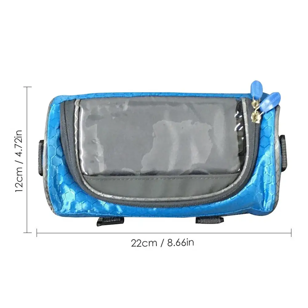 

Bicycle mobile phone front frame bag Waterproof touch screen handlebar bag 22 * 12 * 12cm Mobile phone case bicycle accessories