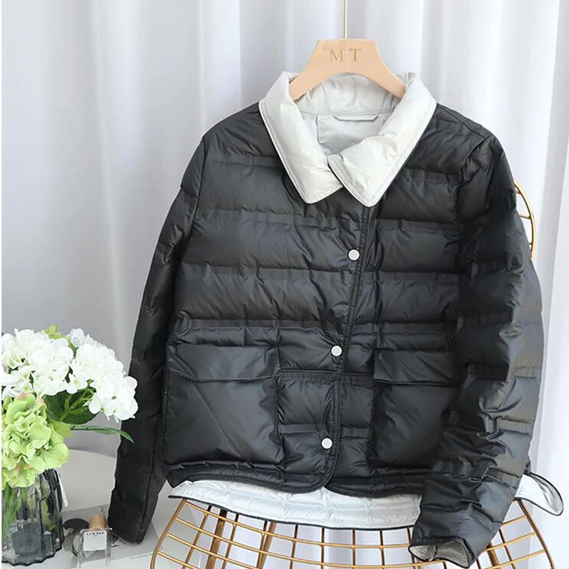 SEDUTMO 2020 зимнее пальто оверсайз на утином пуху женские повседневные теплые