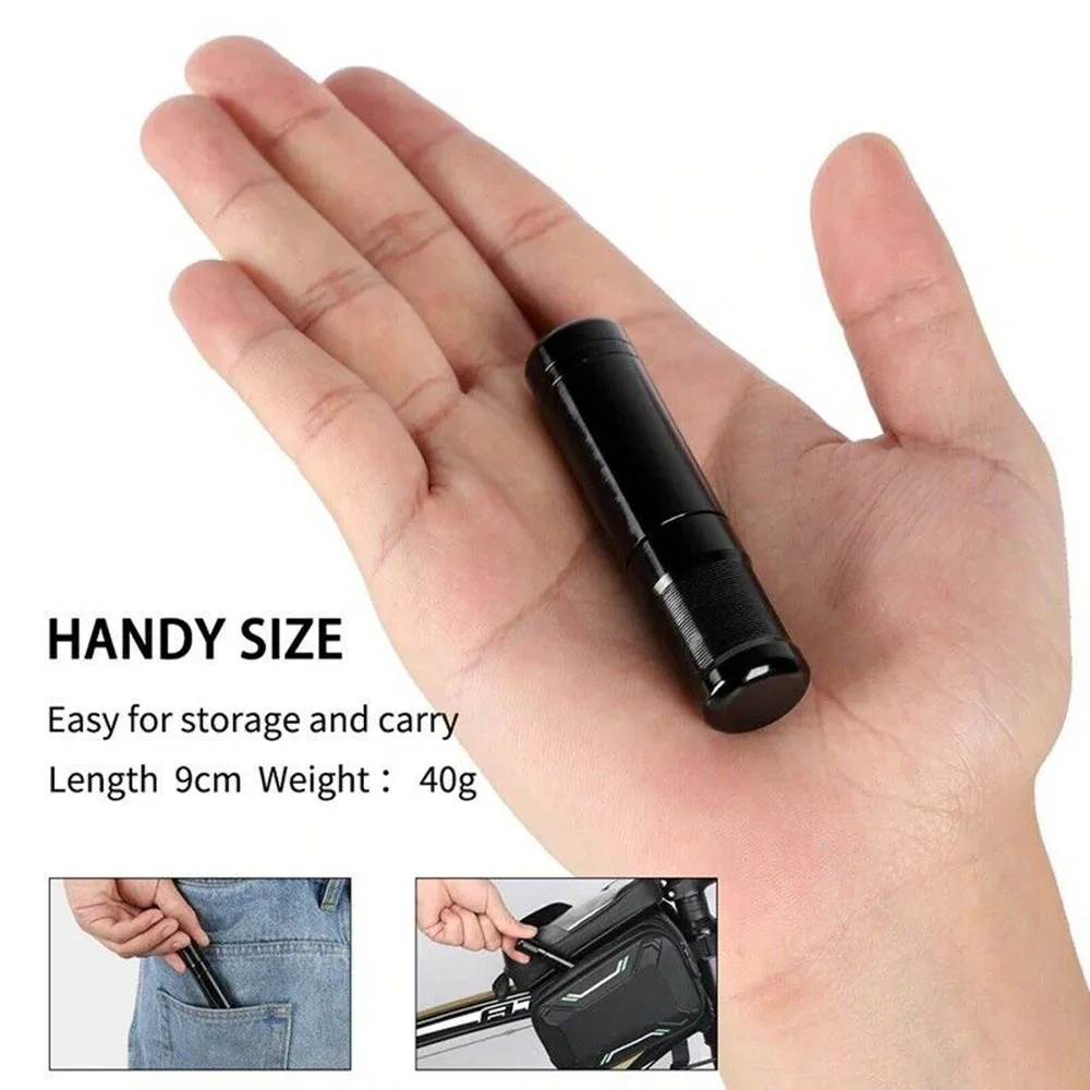 

Tubeless Accessories Bicycle Tire Patch Kit Black Mini Tool Portable Aluminium Alloy