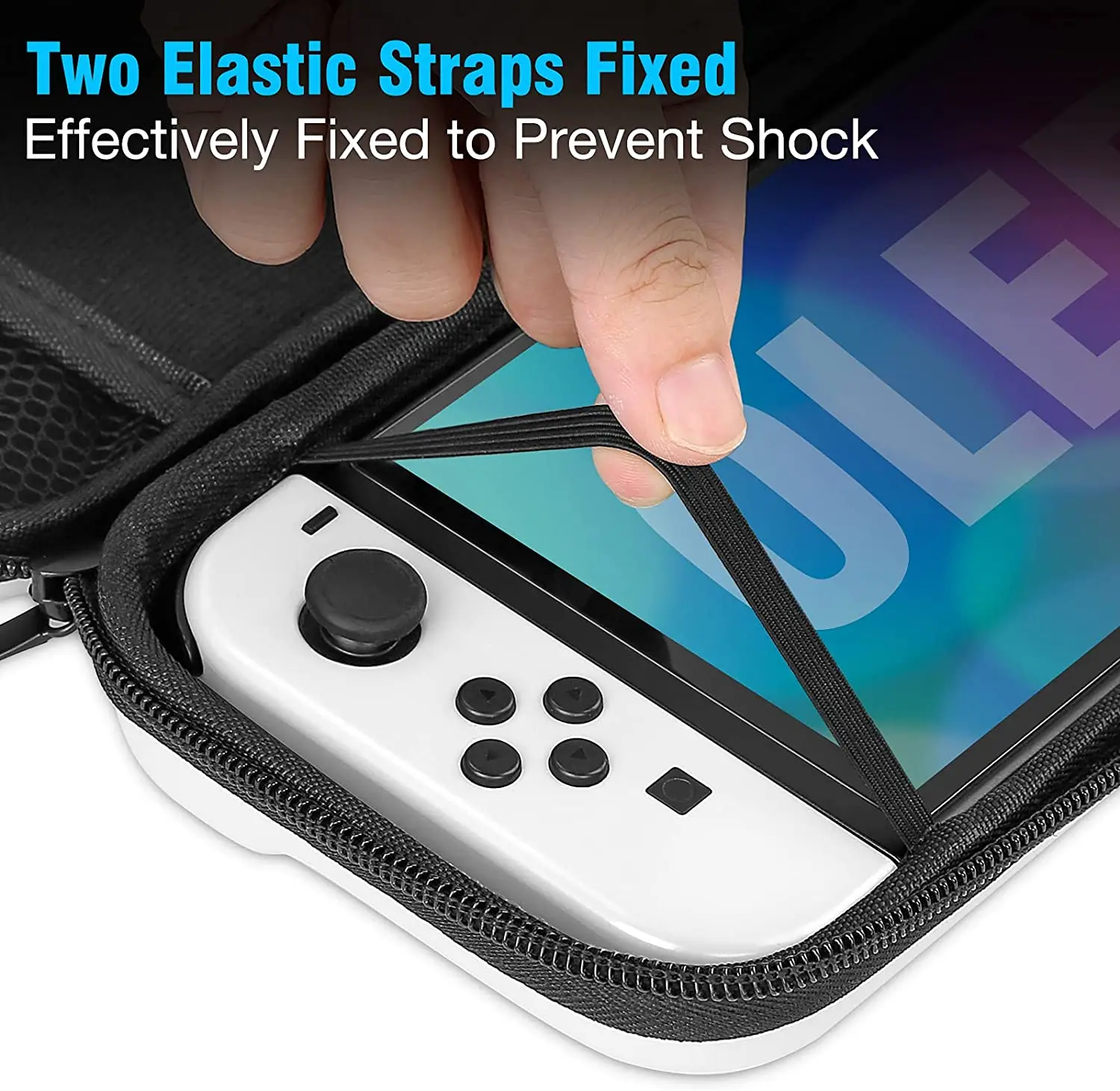 Чехол для переноски HEYSTOP совместимый с Nintendo Switch OLED и Жесткий портативный чехол