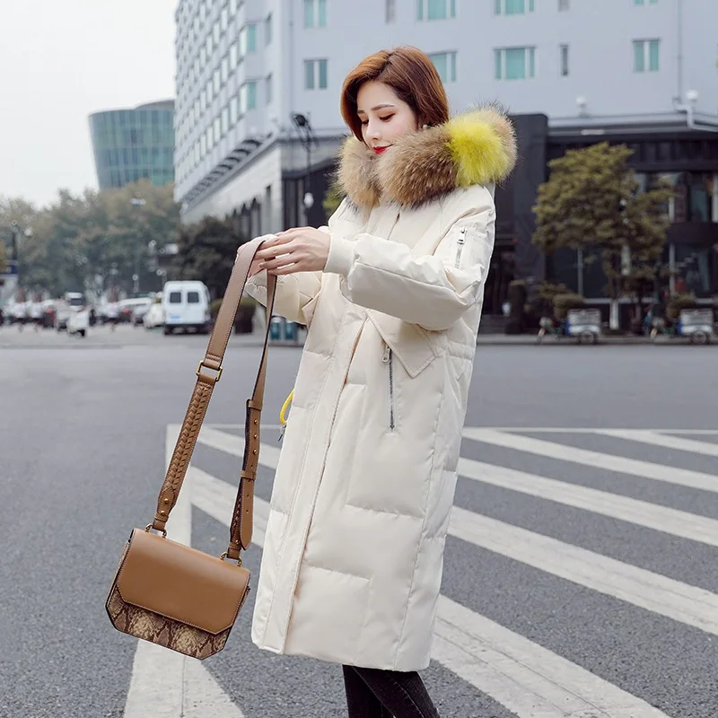 Осенне-зимние женские парки пуховые пальто женская верхняя одежда LF9083 | Женская