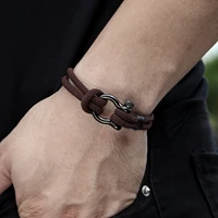 stainless steel bracelet for man band horseshoe buckle mens wrist bracelet jewelry bracelets christmas gift for boyfriend 2022