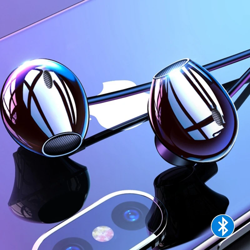 

Металлические наушники EARDECO с тяжелыми басами, Bluetooth наушники, беспроводные наушники, стереонаушники, спортивные наушники для телефона, гар...