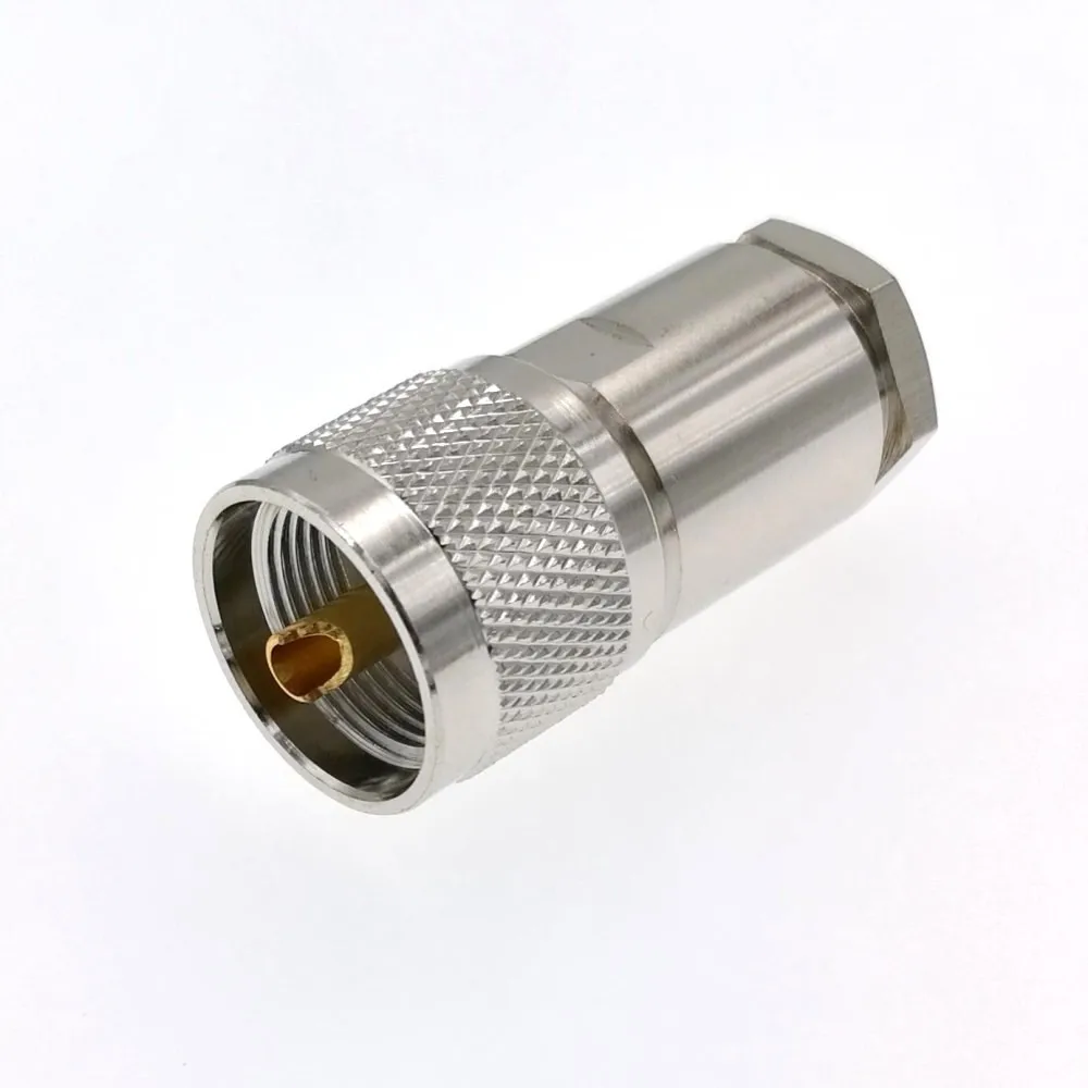 PL259 PL-259 штекер UHF зажимной соединитель для RG8 LMR400 RG165 RG213 Ecoflex 10