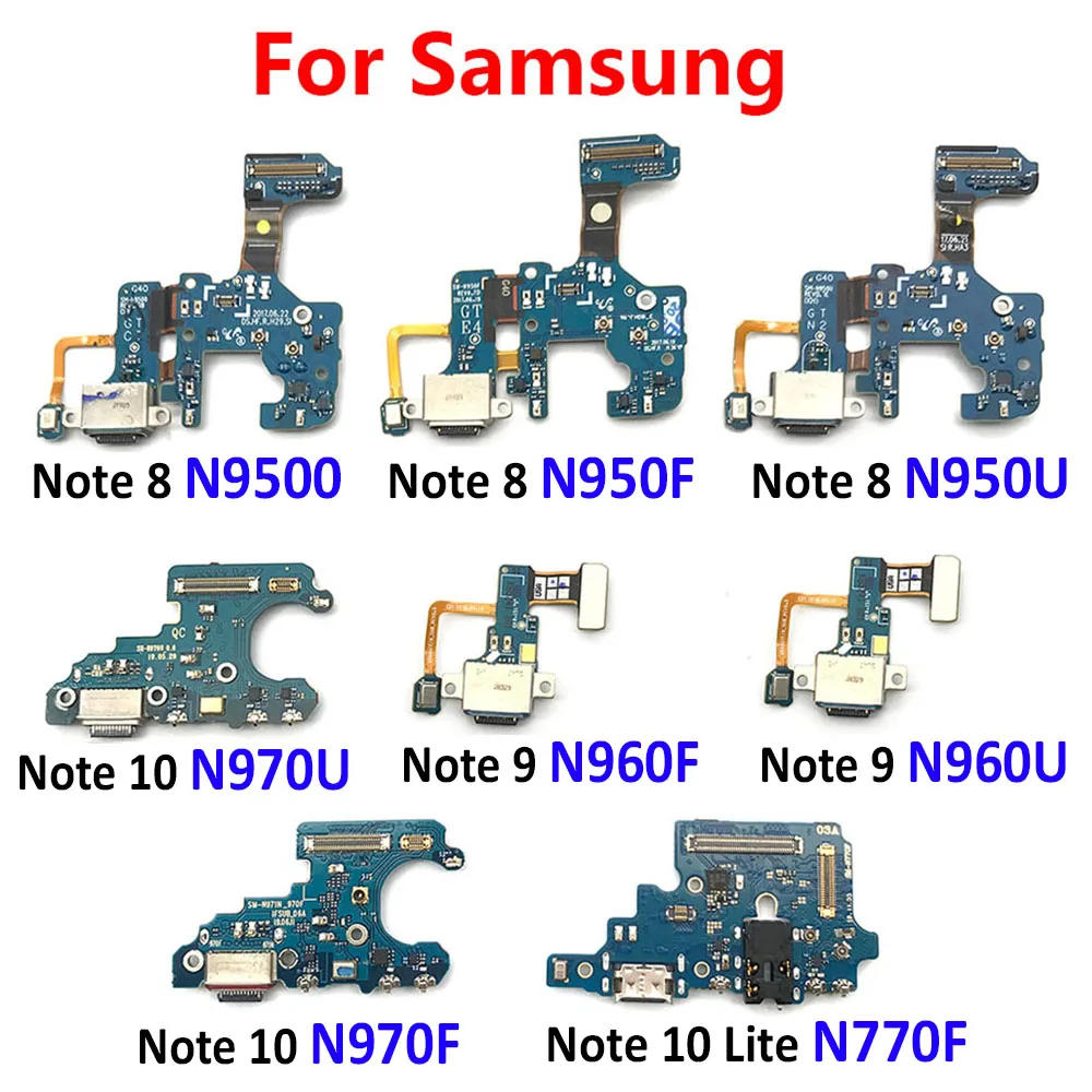Новый разъем для зарядки Samsung Note 8 9 10 Lite 20 Ultra N950F N950U N9500 N960F N970F N970U N770F USB гибкий